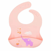 2022 Hot Selling Silicone Animal Baby Bibs For Babies And Toddlers Waterproof Adjustable Soft Extra Wide Food Catcher Pocket