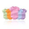 Infant 0-2 Years Old Cotton Short-sleeved Triangle Romper Baby Solid Color Bag Fart Clothes Romper Wholesale Multicolor Optional