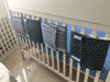 Printed Breathable Polyester Woven Cotton Baby Cot Bar Bed Liner Baby Crib Bumper