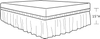 Low Price Easy On/easy Off Polyester Bed Skirt Frame Wrap Around Cover Dustproof Solid Bed Skirts Elastic Bed Skirt