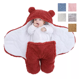 Boys Girls Winter Sleeping Nursery Wrap Ultra Soft Fluffy Newborn Blanket Infant Baby Sleeping Bag