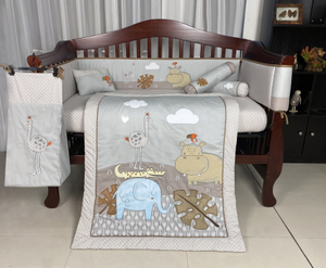 Baby Crib Cot 100% Cotton 3pcs Bedding Set