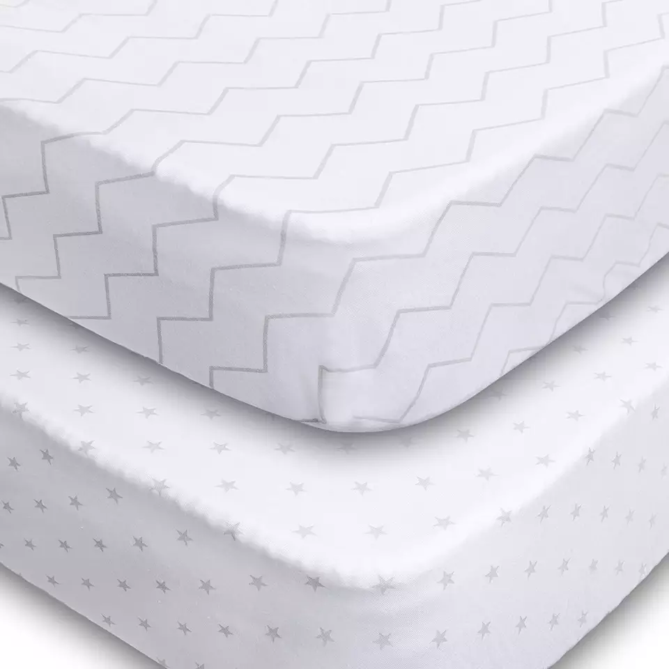 Girls Crib Sheet 100% Cotton Breathable And Hypoallergenic Baby Sheet Fits Standard Size Crib Mattress Nursery Sheet